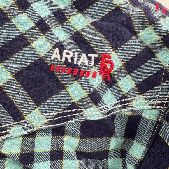 Ariat Shirts Ariat Fr Cat 2 Pearl Snap Work Wear Flannel Shirt Mens